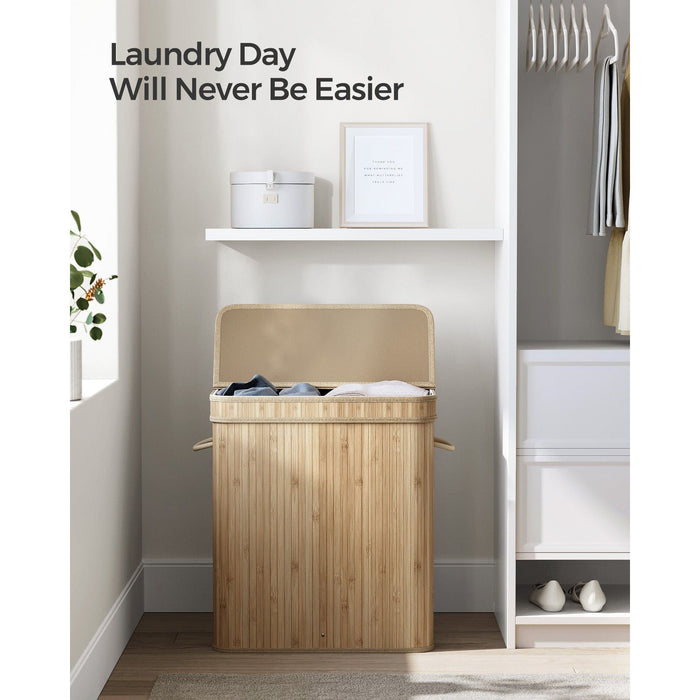 Large Bamboo Laundry Basket