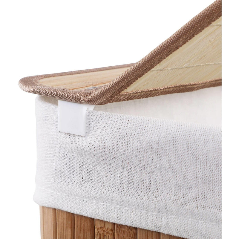 Bamboo Laundry Basket with Lid
