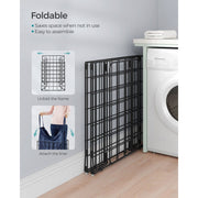Metal Frame Laundry Basket, Blue & Black, 90L Songmics