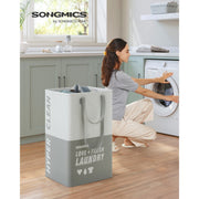 Songmics Collapsible Laundry Bag Grey Songmics