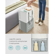 Songmics Collapsible Laundry Bag Grey Songmics