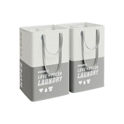 Laundry Sorting Baskets, Light Grey, 2 Pack Songmics