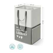 Laundry Sorting Baskets, Dark Grey, 2 Pack Songmics