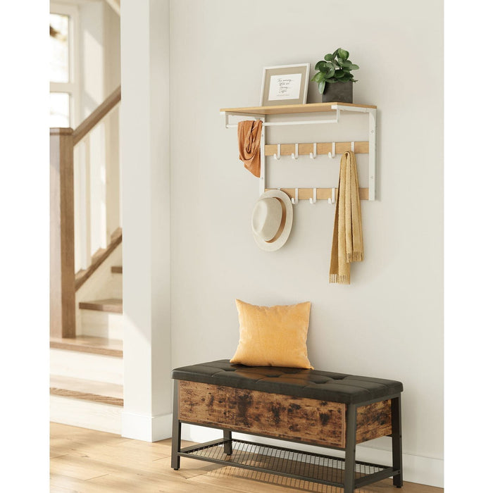 Wall Mounted Coat Hooks With Shelf