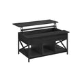 Vasagle Coffee Table With Lift Top And Storage Grey Black