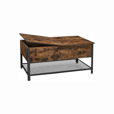 Vasagle Industrial Coffee Table With Lift Top and Storage