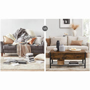Vasagle Industrial Coffee Table With Lift Top and Storage