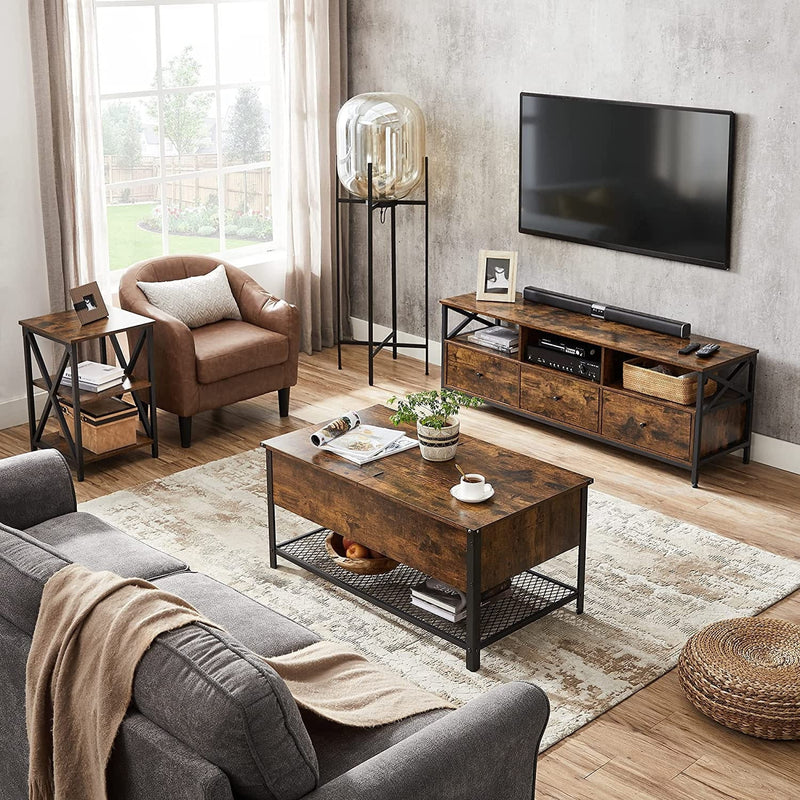 Vasagle Industrial Coffee Table With Lift Top and Storage