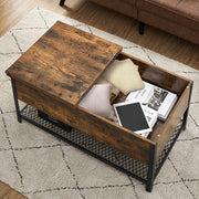 Vasagle Industrial Coffee Table With Lift Top and Storage