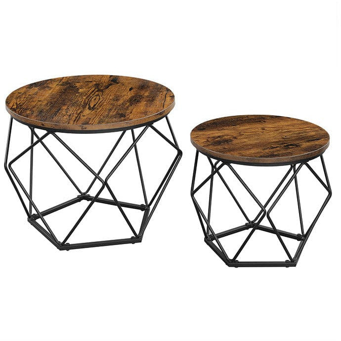 Geometric Coffee Table by Vasagle (Set of 2)