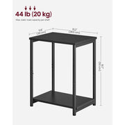 Vasagle Small Black End Table