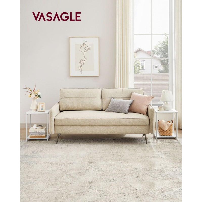 Vasagle Pair of Side Tables White