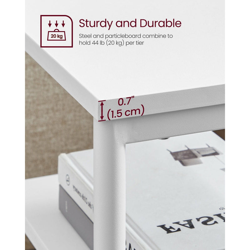 Vasagle Pair of Side Tables White