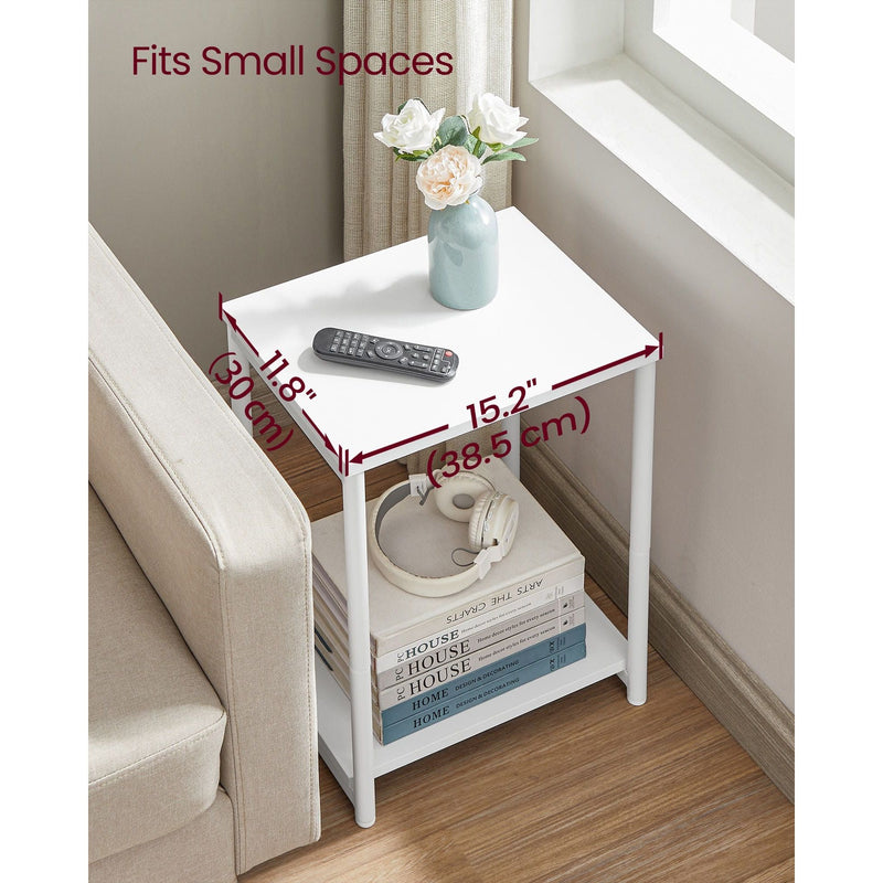 Vasagle Pair of Side Tables White