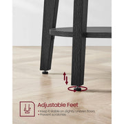 Vasagle Living Room Round Side Table, Black