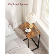 Vasagle Sofa Table For Laptop Ebonised Oak And Black