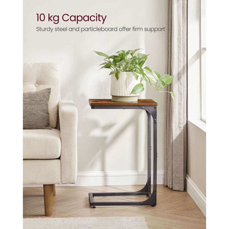 Vasagle Sofa Table For Laptop Ebonised Oak And Black