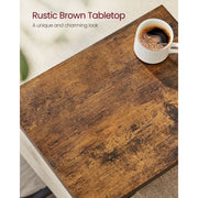 Vasagle Sofa Table For Laptop Ebonised Oak And Black