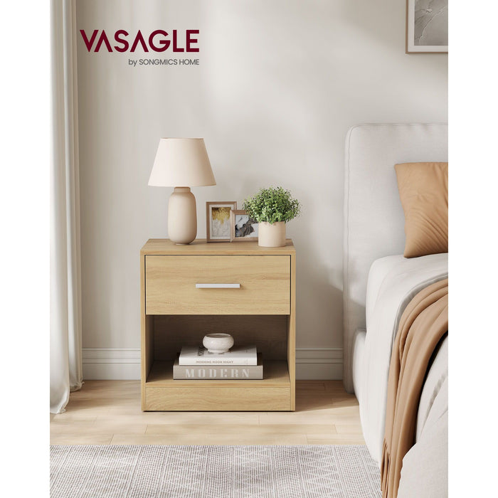 Vasagle Bedside Cabinet With Drawer and Shelf