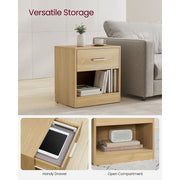 Vasagle Bedside Cabinet With Drawer and Shelf