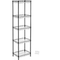 5-Level Metal Adjustable Shelf Unit Songmics