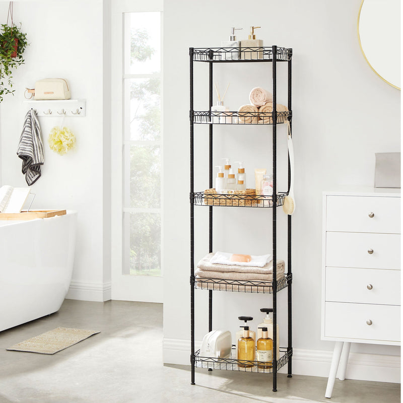 5-Level Metal Adjustable Shelf Unit