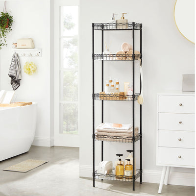 5-Level Metal Adjustable Shelf Unit Songmics