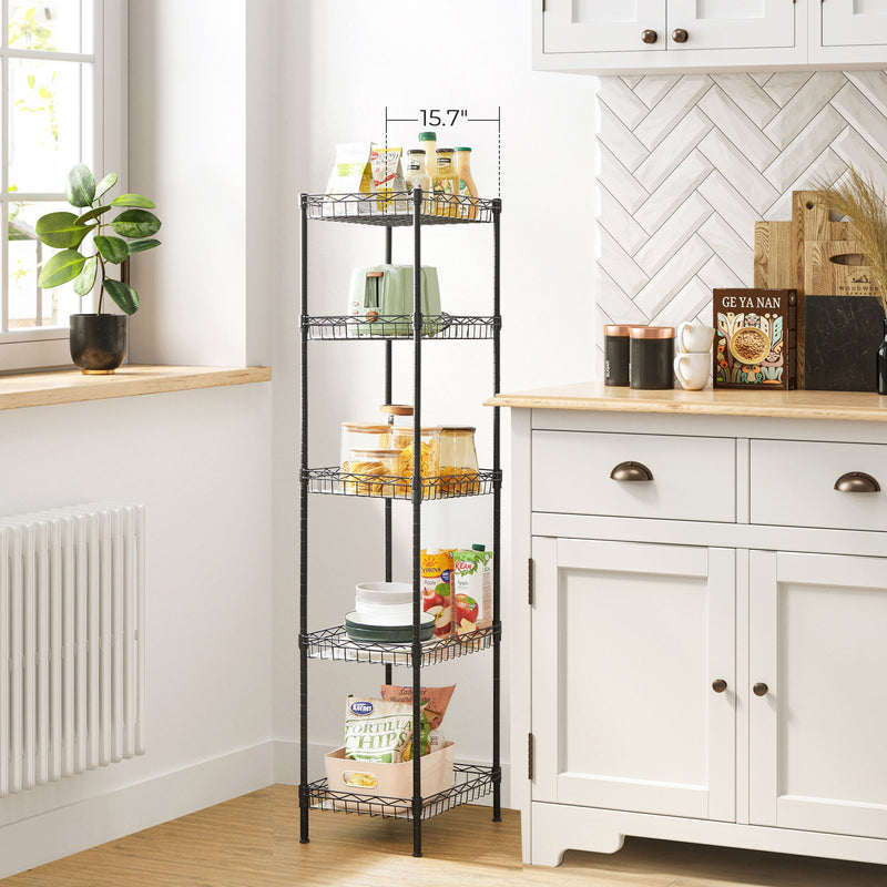 5-Level Metal Adjustable Shelf Unit