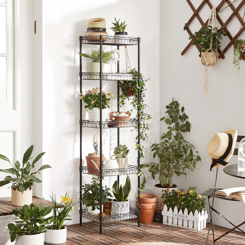 5-Level Metal Adjustable Shelf Unit