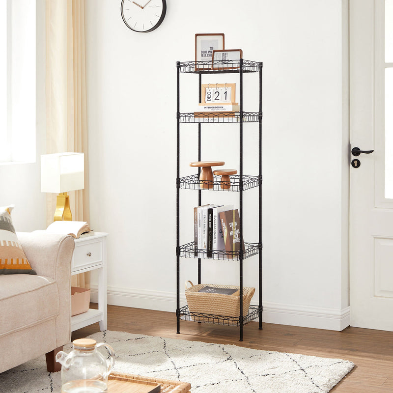 5-Level Metal Adjustable Shelf Unit