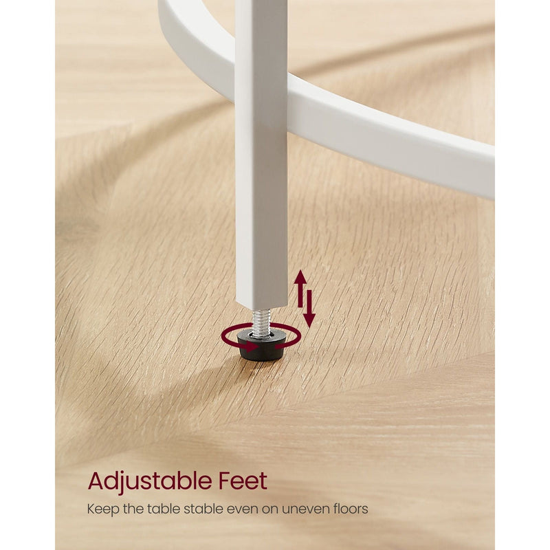 Vasagle Round Glass Coffee Table