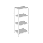Vasagle Small Freestanding Shelf Unit White Grey