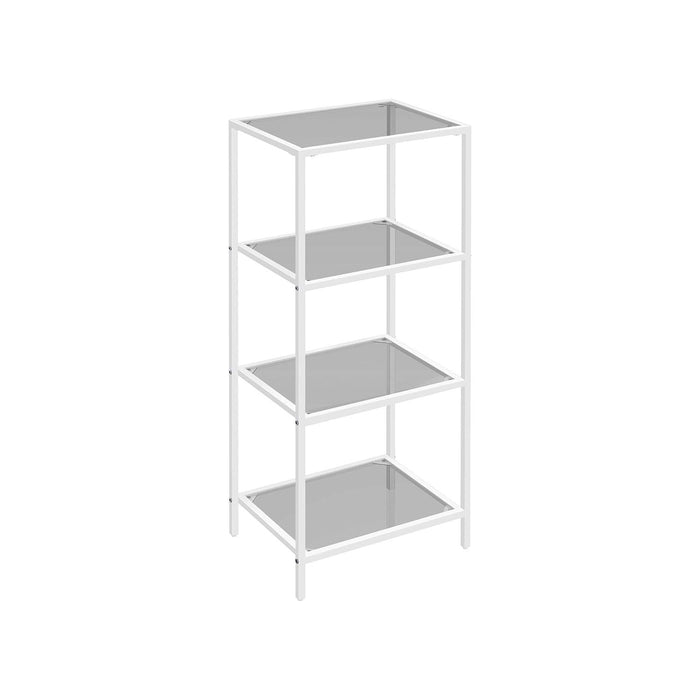 Vasagle Small Freestanding Shelf Unit White Grey