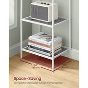 Vasagle Small Freestanding Shelf Unit White Grey