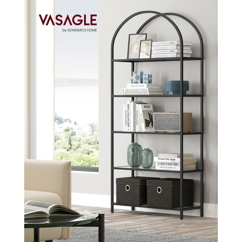 Vasagle Freestanding Shelving Unit 5 Tier, Black & Grey