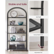 Vasagle Freestanding Shelving Unit 5 Tier, Black & Grey