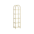 Vasagle Narrow Gold Frame Shelving Unit With Arch Top