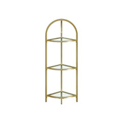 Vasagle Freestanding Corner Shelf, Gold