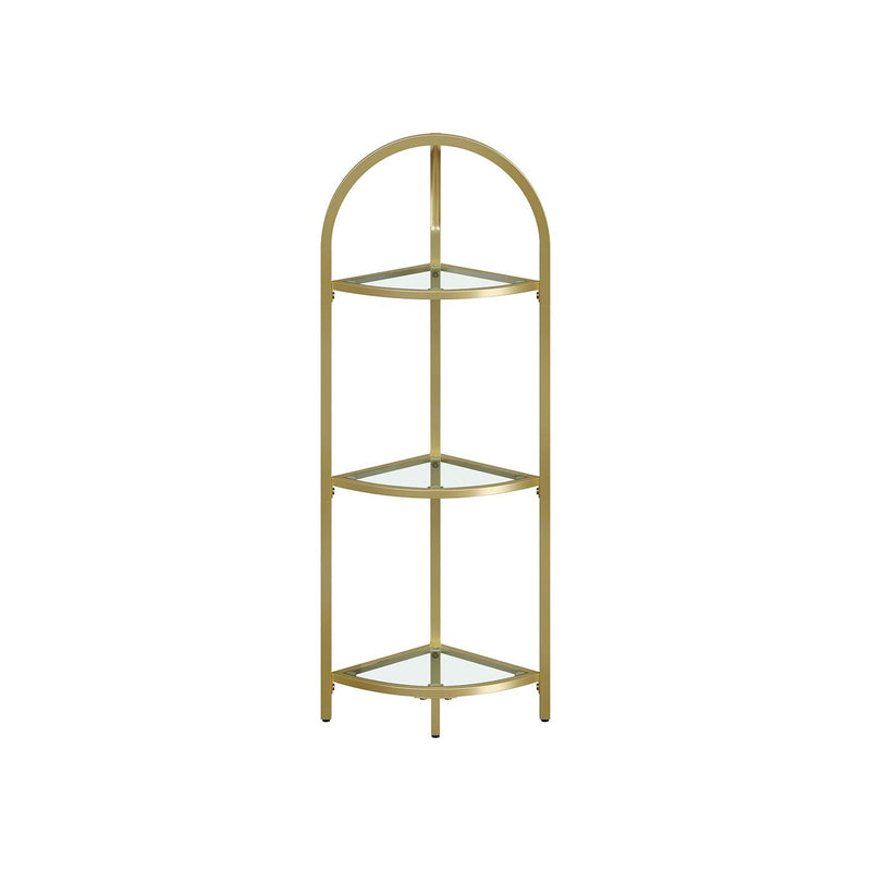 Vasagle Freestanding Corner Shelf, Gold