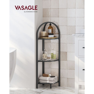 Vasagle Freestanding Corner Shelf, Black