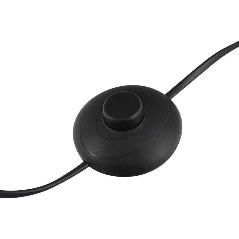 Gold 2-Shade Floor Lamp with Floor Switch