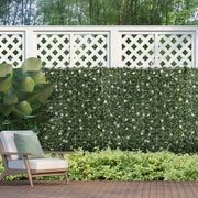 Rhododendron Artificial Boxwood Wall Panels, 12PCS, 20" Outsunny