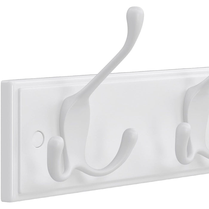 3 Hooks Coat Rack, White