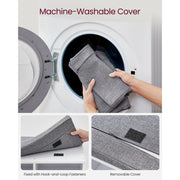 Vasagle White Shoe Bench With Grey Cushion - 9 open slots for storing your shoes