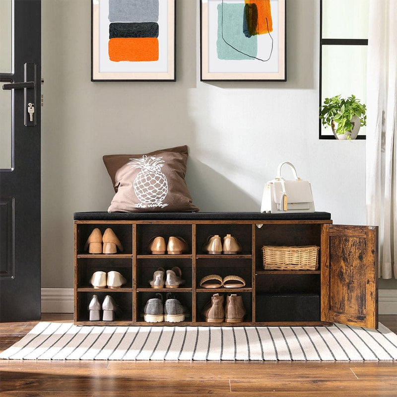 Vasagle Entryway Bench with Shoe Rack Seat and Storage