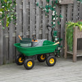 4 Wheel Wheelbarrow Outsunny