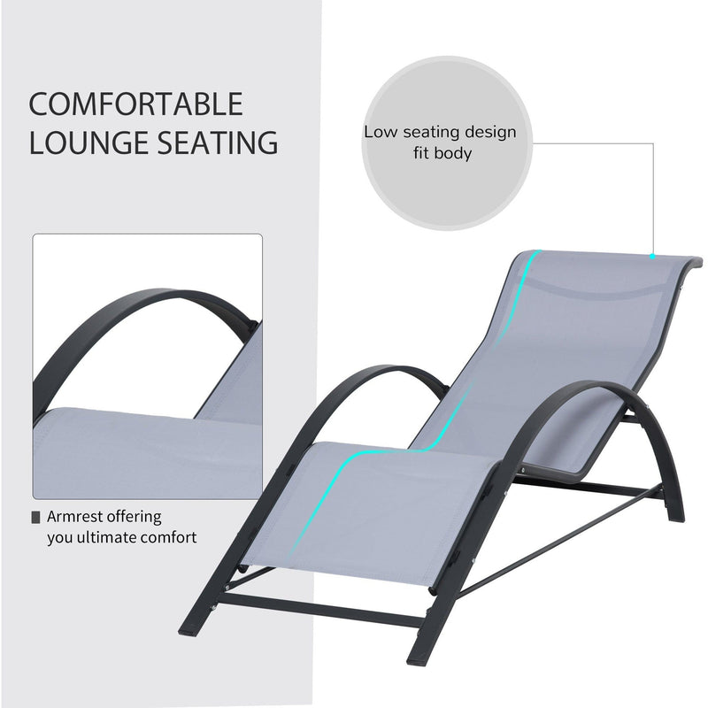 3-Piece Sun Loungers With Table