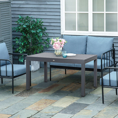 Extendable Outdoor Dining Table Outsunny