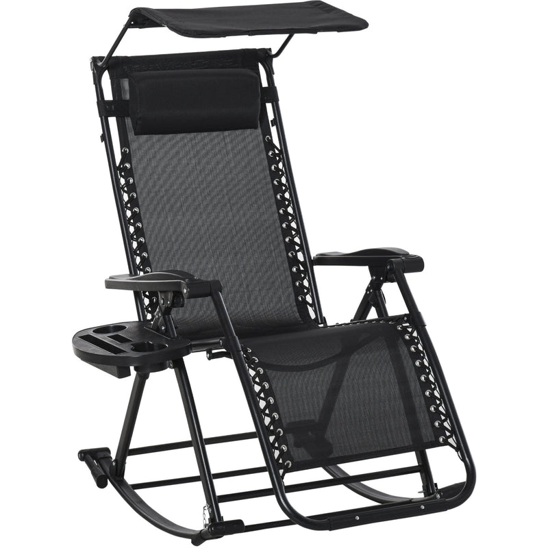 Zero Gravity Sun Lounger With Sun Shade