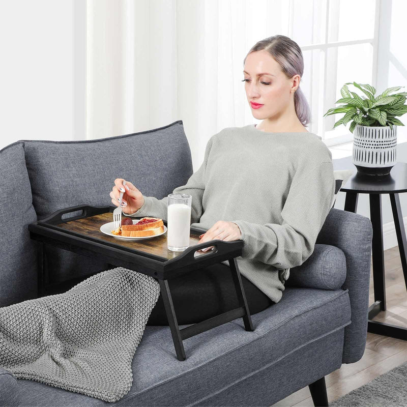Black Lap Desk Tray by Songmics